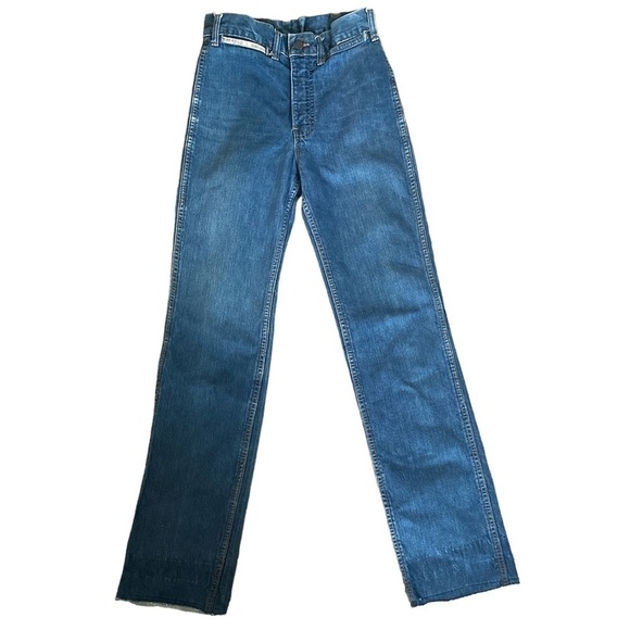 𝅺VINTAGE 1970s Roadrunner Jeans LONG - Picture 1 of 11